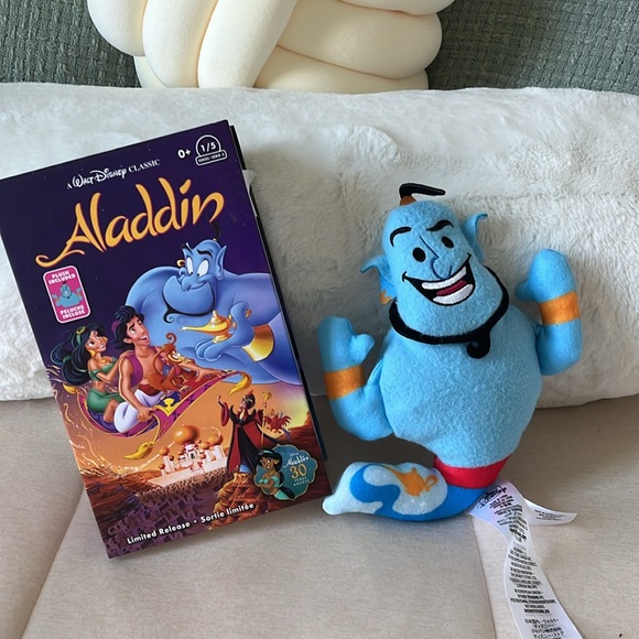 Disney Accessories - NWOT Disney Store VHS Aladdin Stuffy Plush